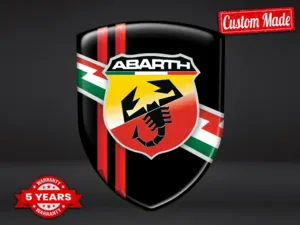 Fiat Abarth Buchstabensticker Auto Hochwertig Professionell